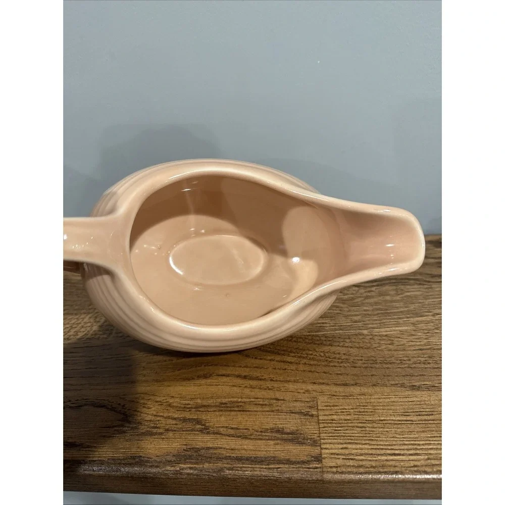 Vintage Fiesta Rose Apricot Peach Gravy Boat Homer Laughlin‎ Company Fiestaware